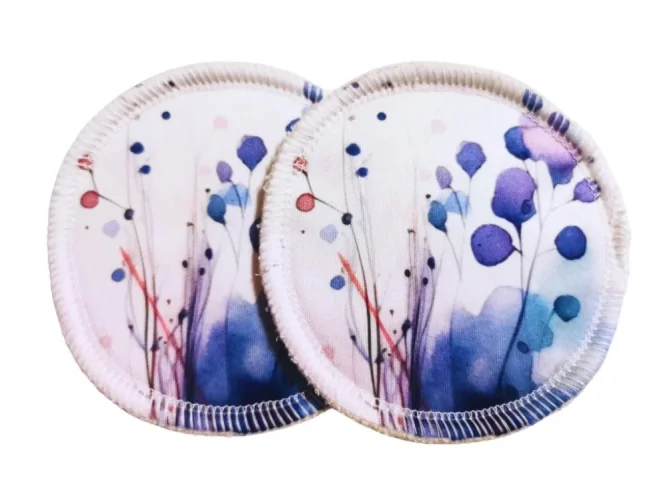 Breberky BIO vložky do podprsenky (PUL) - Modré lupení