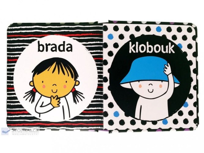 První černobílá knížka pro miminko - Obličej