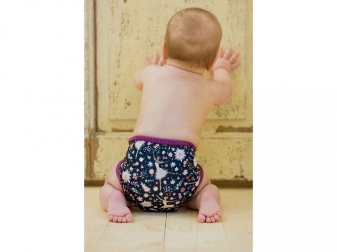 Breberky svrchní novorozenecké kalhotky Mini s křidélky - Fantazie