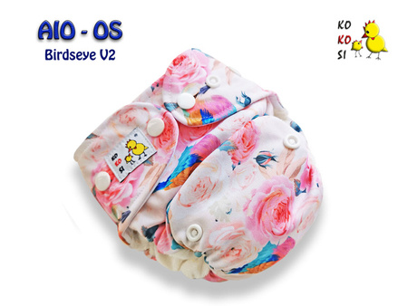 Kokosi AIO One size Birdseye - Rosarium