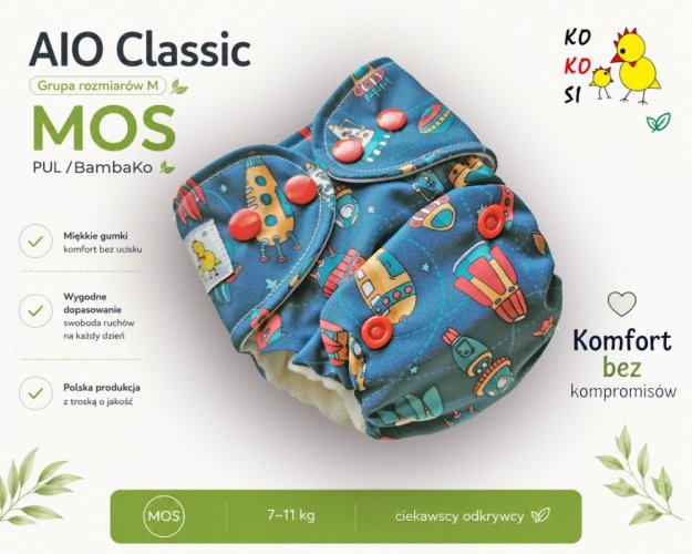 Kokosi AIO Mini One size Ko-Bamboo - Rakety