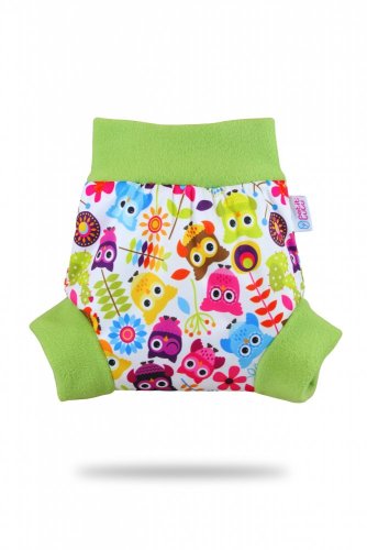 Petit Lulu natahovací Pull-up svrchní kalhotky - Veselé sovičky - Velikost: S