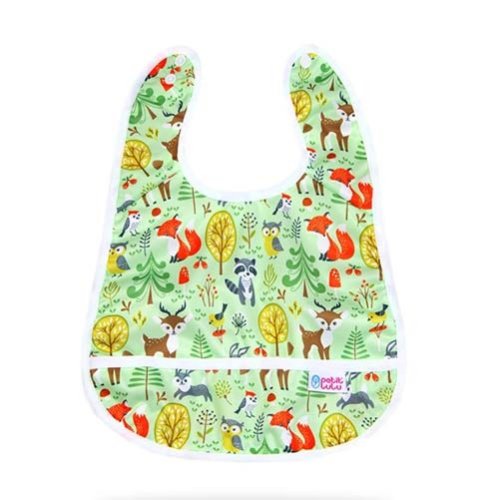 Petit Lulu nepromokavý bryndák - Lesní zvířátka