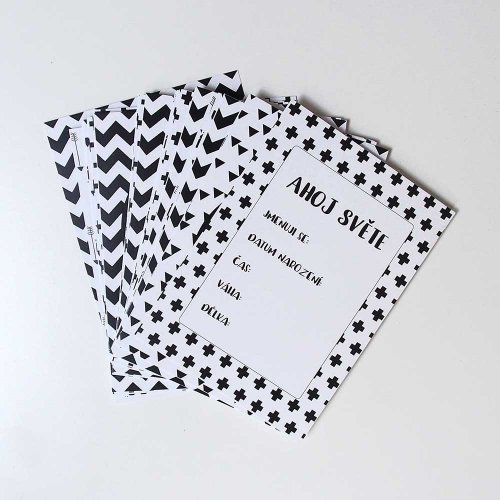 Milníkové kartičky pro miminko (35 ks) - Black and White (Unisex)