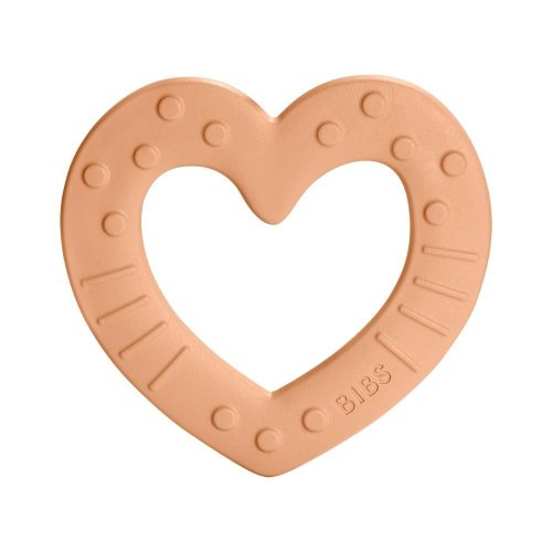 Bibs Baby Bitie Kousátko Heart - Peach