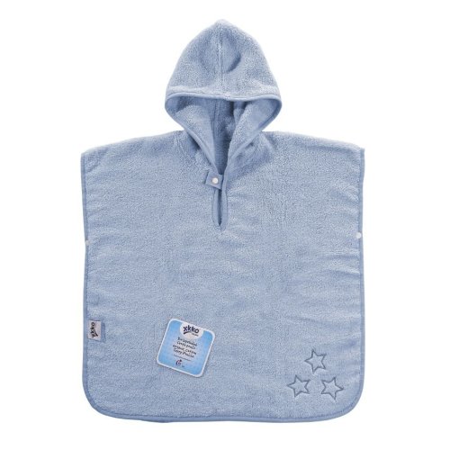 Kikko BIO bavlněné froté pončo XKKO Organic Baby Blue Stars-KOPIE