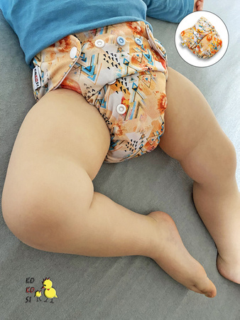 Kokosi svrchní kalhotky Mini one size - Růžové obláčky