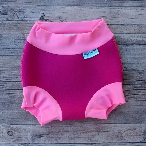Swim nappy kojenecké neoprenové plavky - Růžové