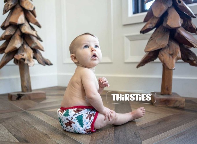 Thirsties Duo Wrap na PAT, size 1 - Up and Away
