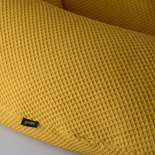 Gadeo kojící a relaxační polštář - Vafle, tmavě žlutá - Varianta: Špaldové slupky