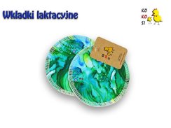 Kokosi kojící vložky do podprsenky (PUL) - Mořské řasy