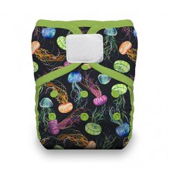 Thirsties Natural One Size Pocket Diaper na SZ - Jellyfish