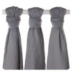 Kikko Dětské bambusové pleny XKKO BMB 70x70cm - Silver 3Ks