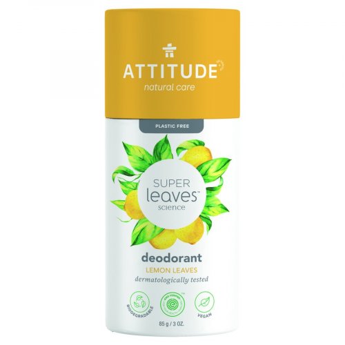 Attitude přírodní tuhý deodorant Super leaves - Citrusové listy 85g