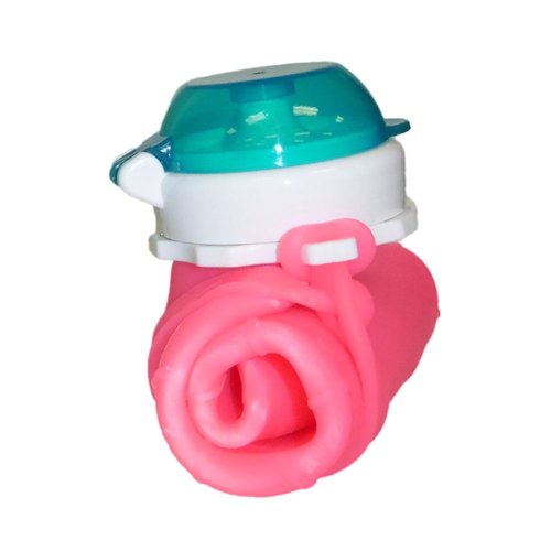 Squeasy Gear silikonová kapsička na jídlo - Modrá 180 ml