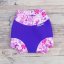 Swim nappy kojenecké neoprenové plavky - Fialové s motýlky