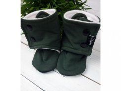 Vysoké capáčky s microfleesem - Olive