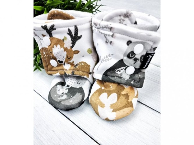 Vysoké capáčky s microfleesem 3-6M/9-12M - Bedeer