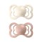 Bibs Supreme dudlíky z kaučuku 2 ks - Ivory / Blush