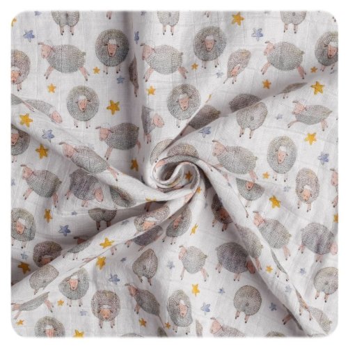 Kikko Biobavlněná plena XKKO Organic 120x120 Dreamy Sheeps