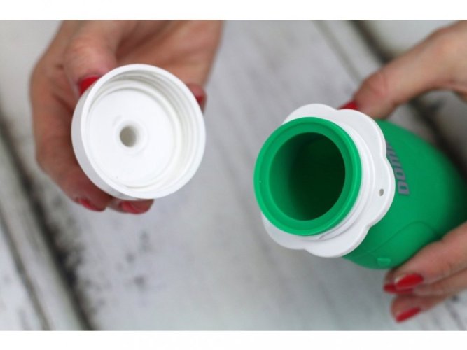 Domky plnitelná silikonová kapsička na jídlo - Zelená 180 ml