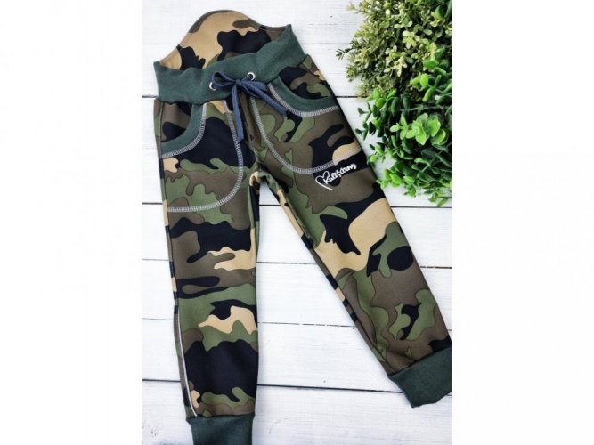 Kulišárny softshellové kalhoty zimní - Army - Velikost: 98/104