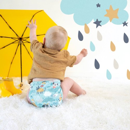 Thirsties One Size Pocket Diaper na PAT - Drizzly