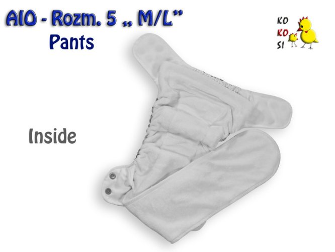 Kokosi AIO Pants velikost L - Spící ptáčci