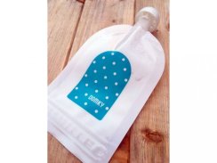Domky klasická plnitelná kapsička - Modrý puntík 140 ml - 1 ks