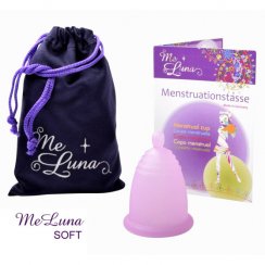 Me Luna menstruační kalíšek Soft, vel. XL s kuličkou - růžová