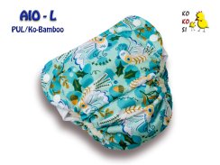 Kokosi AIO Pants velikost L - Spící ptáčci