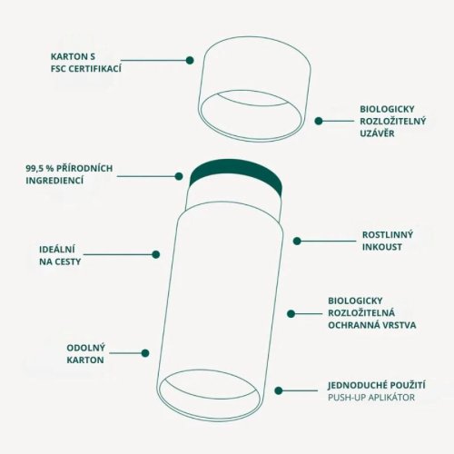 Attitude přírodní tuhý deodorant Super leaves - Bylinky 85g