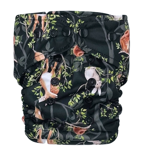 Pupus kapsová plena Bavlněná One Size - Night in the forrest