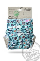 Petit Lulu kalhotková plena Fluffy organic na SZ - Mlsné pandy