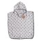 Bambusové pončo XKKO BMB Digi - Silver Little Stars