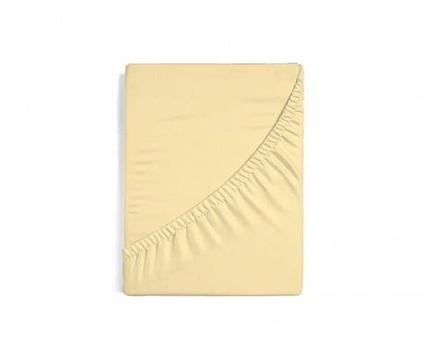Matějovský Dětské prostěradlo Jersey 60x120x15cm - Světle žluté