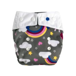 Mommy mouse svrchní SIO kalhotky bezotlakové - Bunny and rainbow