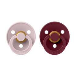 Bibs Colour dudlíky z kaučuku 2 ks - Plum / Elderberry