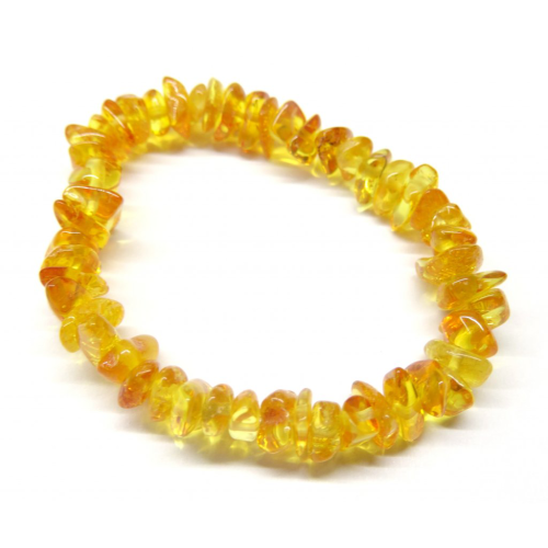 Jantarový náramek pro ženy - Sekané medové kamínky