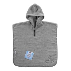 Kikko BIO bavlněné froté pončo XKKO Organic Silver Stars
