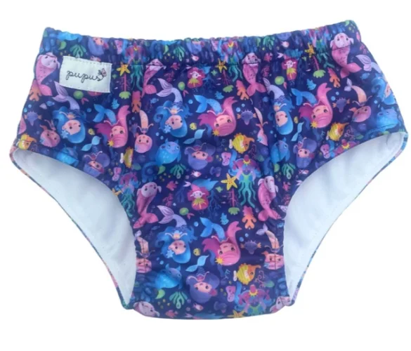 Pupus tréninkové kalhotky, coolmax - Mermaids - Velikost: M