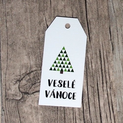 Visačka na vánoční dárek - Nordic I
