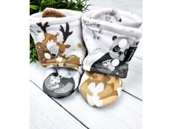 Vysoké capáčky s microfleesem 3-6M/9-12M - Bedeer