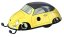 Kovap autíčko - Porsche 356 cabrio - Varianta: Stříbrná