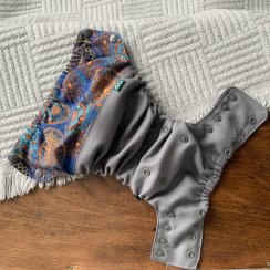 Woolberry SIO Merino wool cover, side snap - Mandaly