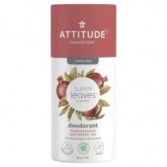 Attitude přírodní tuhý deodorant Super leaves - Granátové jablko a zelený čaj 85g