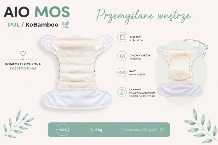 Kokosi AIO Mini One size Ko-Bamboo - Město