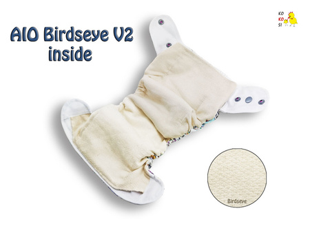 Kokosi AIO One size Birdseye - Rosarium