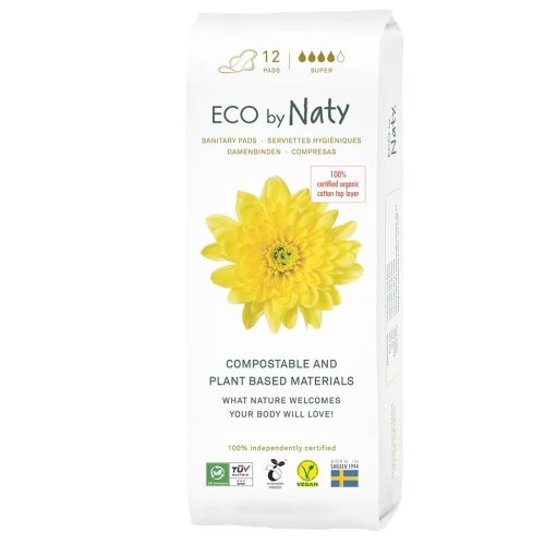 Eco by Naty Dámské eko vložky Super - 12 kusů