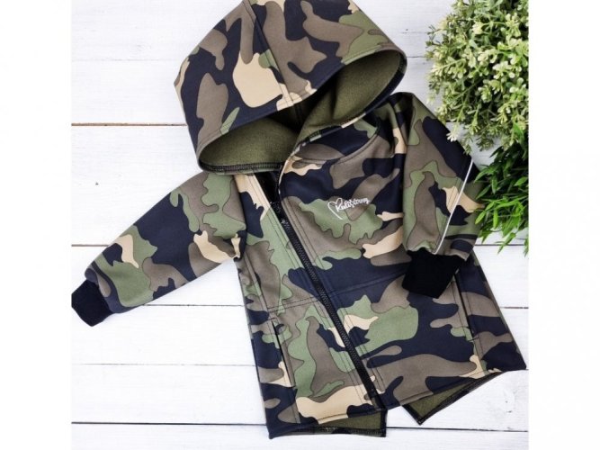 Kulišárny softshellová bunda Army - Velikost: 110
